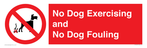 No Dog Exercising and No Dog Fouling
